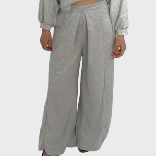 French Terry Wide Leg Sweatpants