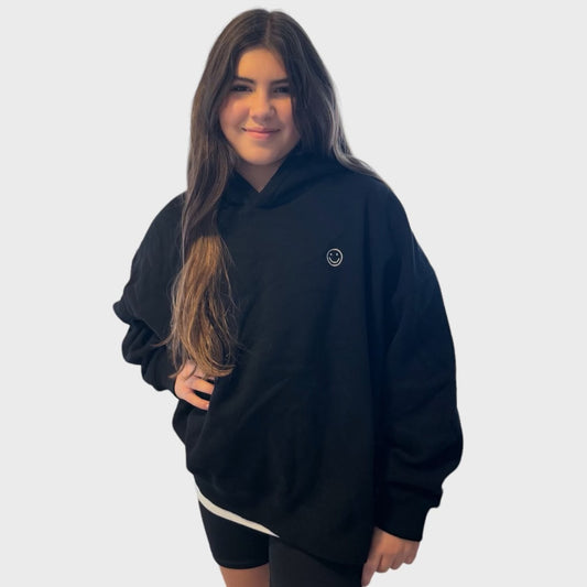 Smiley Oversized Sweatshirt Hoodie