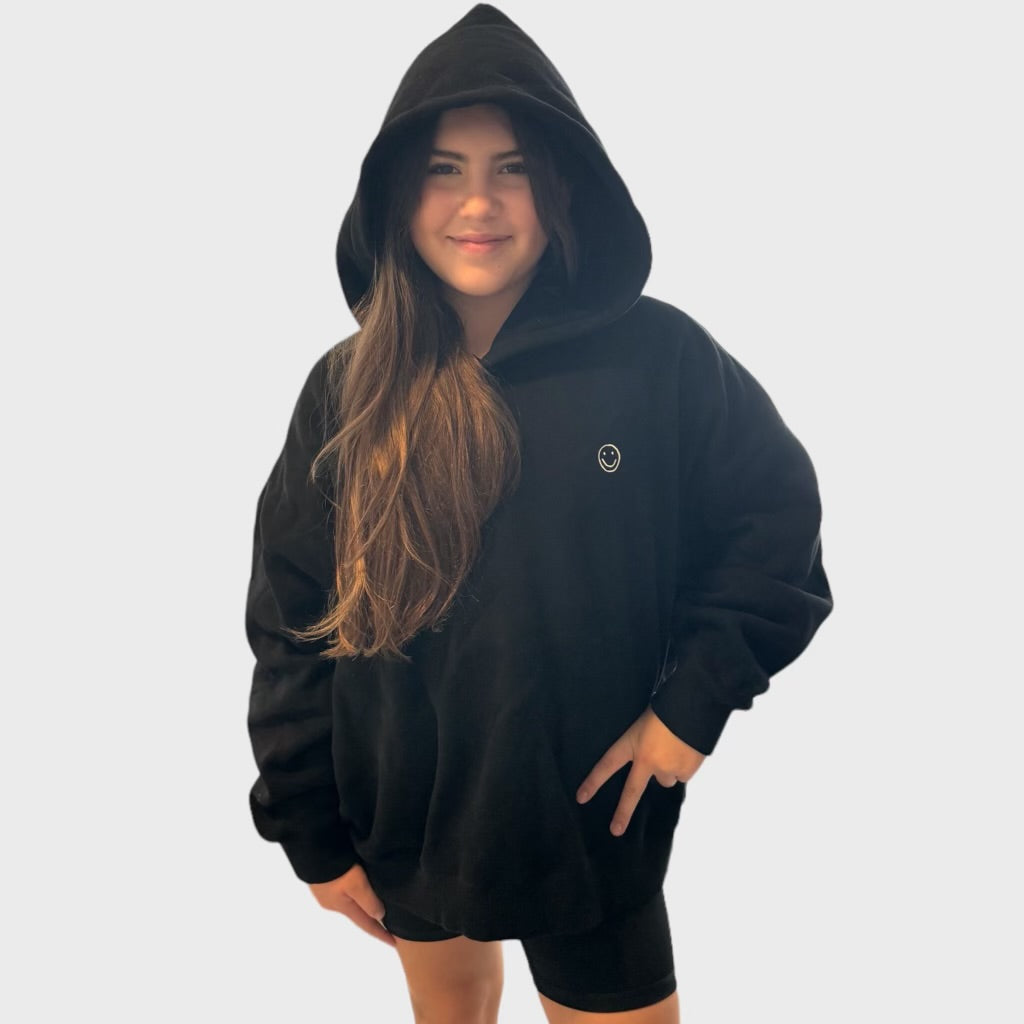 Smiley Oversized Sweatshirt Hoodie